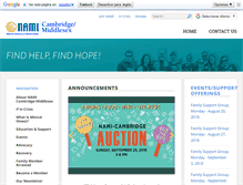 Tablet Screenshot of nami-cambridgemiddlesex.org